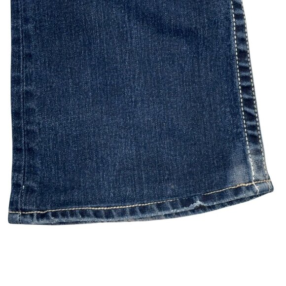 Big Star Sweet Ultra Low Rise Jeans Womens 29 Dark Wash Blue Boot Cut Flare - Picture 15 of 15